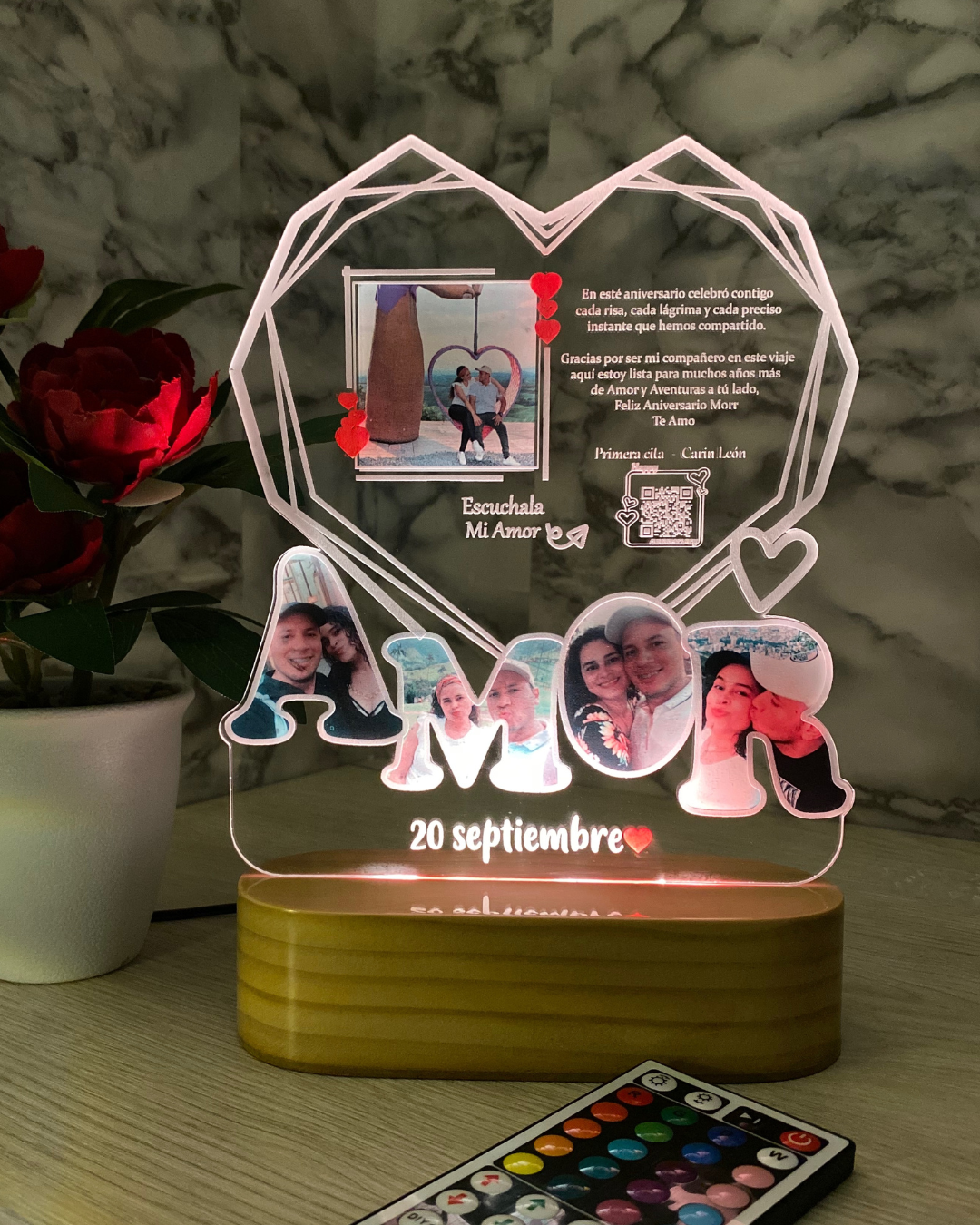 Lámpara Corazón