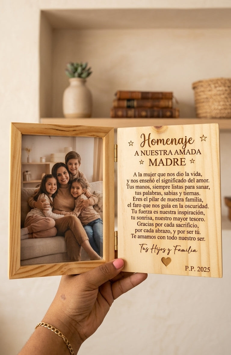 Cuadro elegante en madera