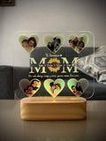 Lámpara led foto real multicolor estilo mamá