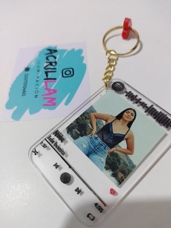 Llavero en acrílico personalizado