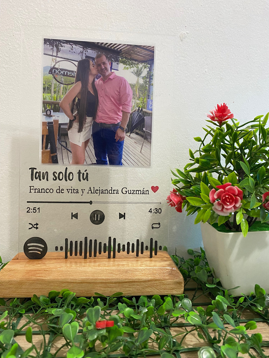 Placa personalizada de Netflix o Spotify