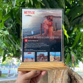 Placa personalizada de Netflix o Spotify