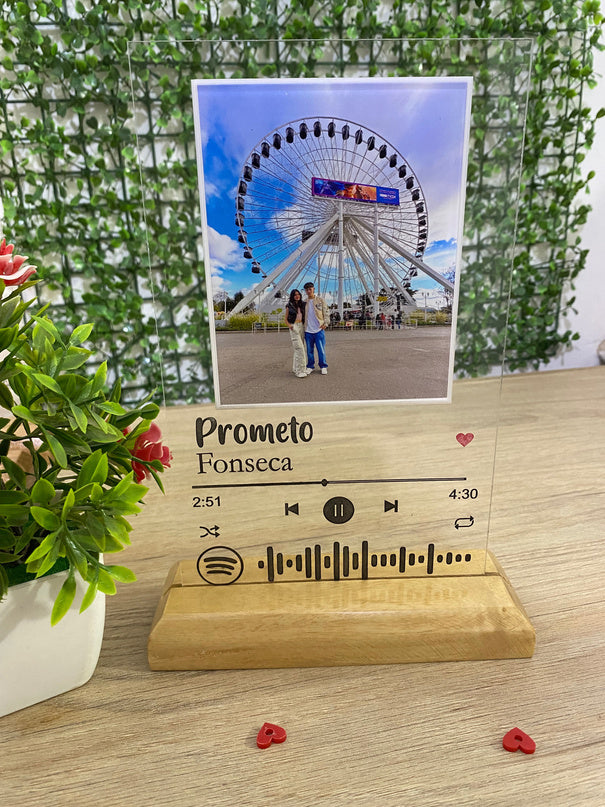 Placa personalizada de Netflix o Spotify