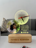 Lámpara Reloj Diseño corazón