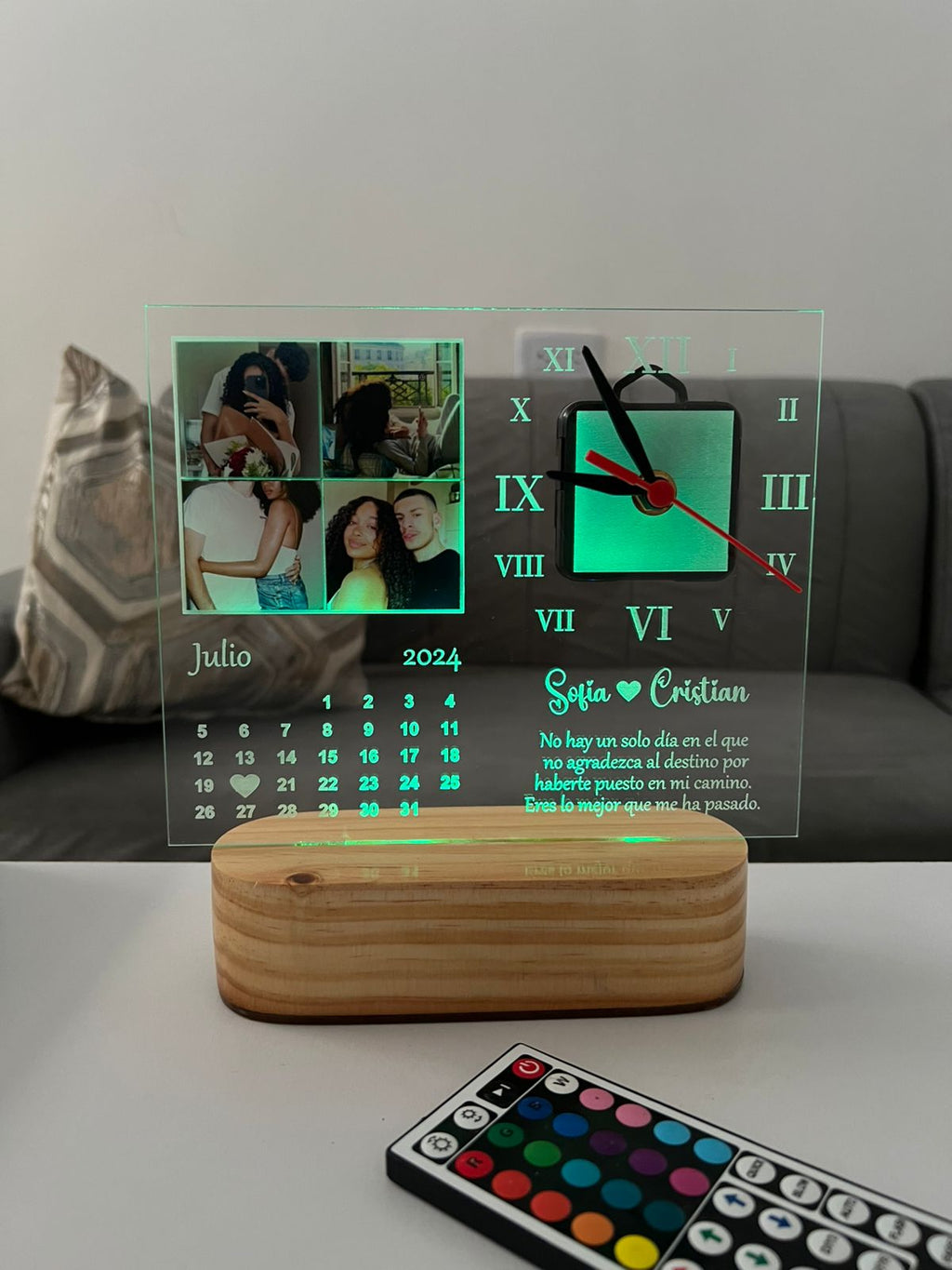 Lámpara Reloj calendario