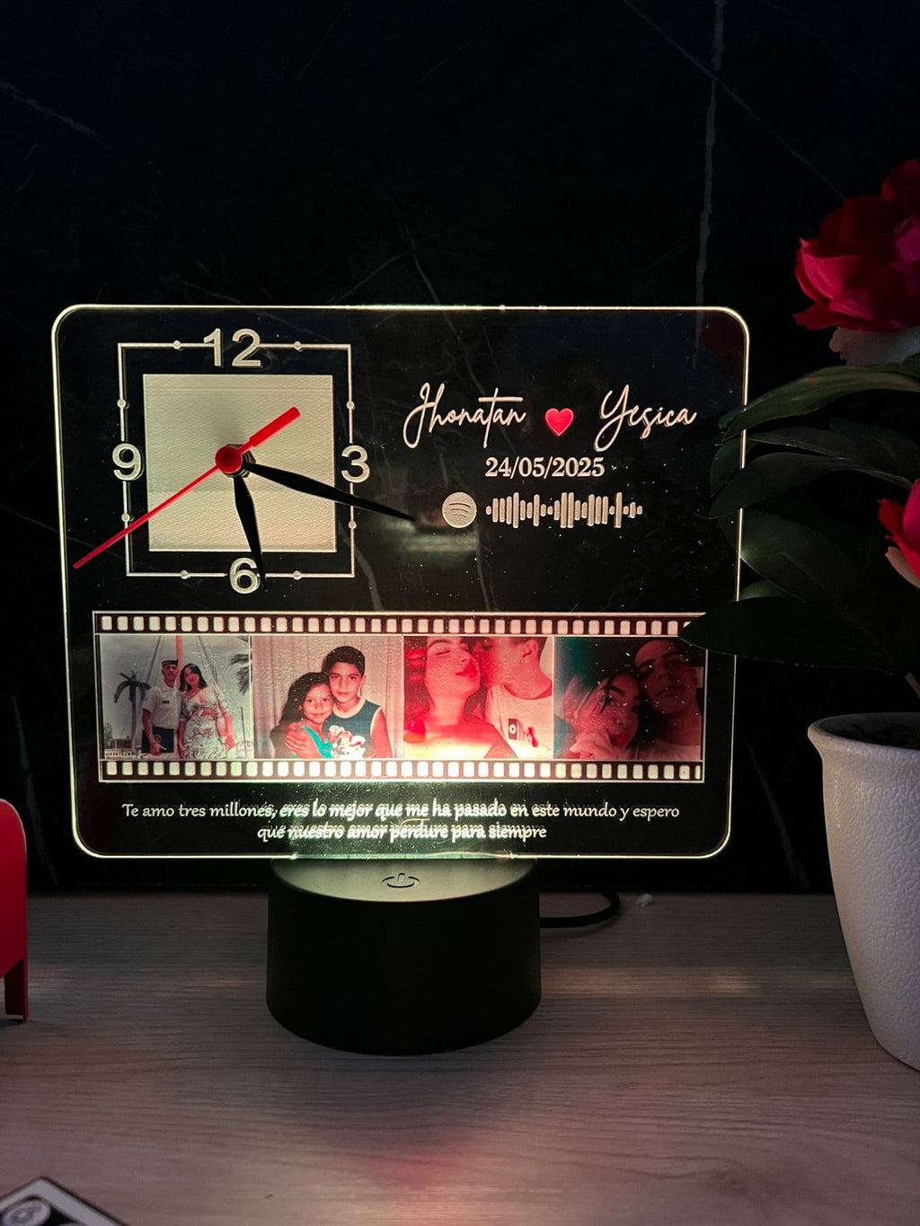 Lámpara Reloj calendario