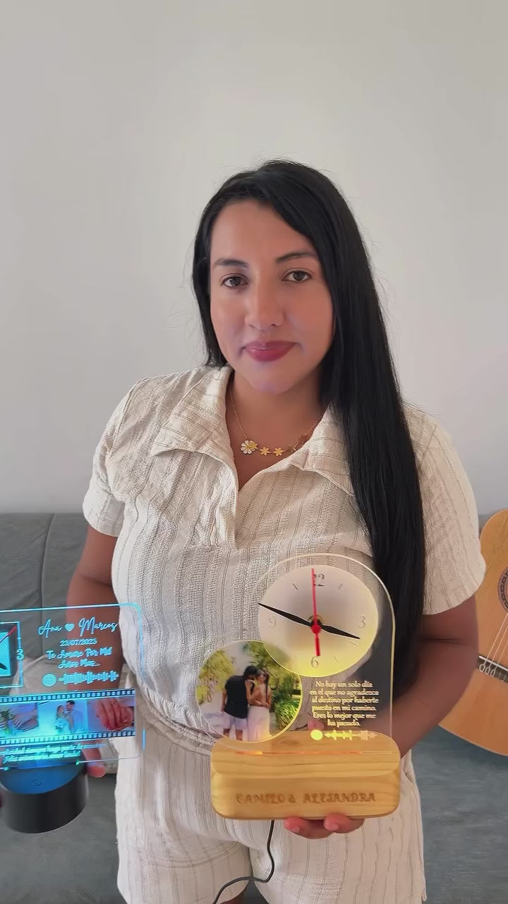 Lámpara Reloj calendario