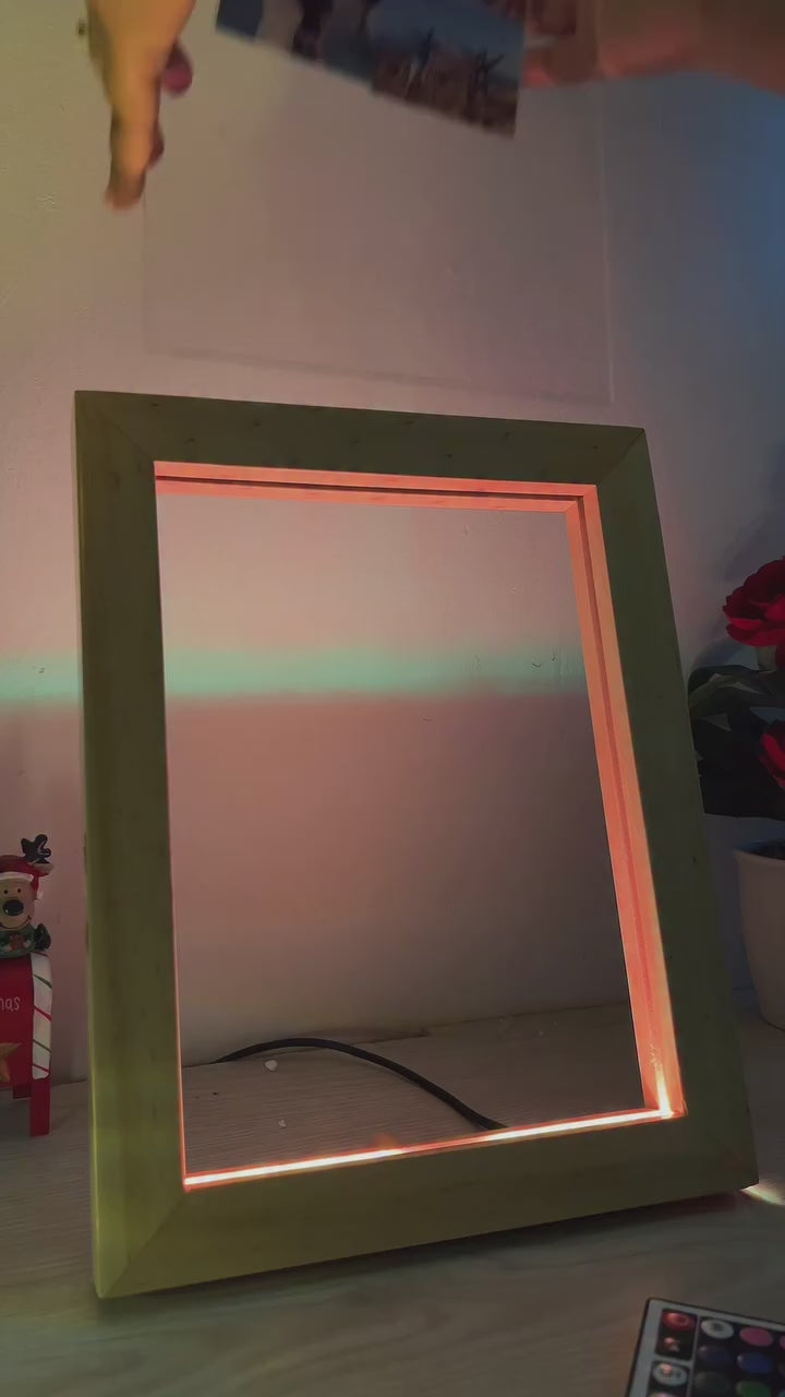 Portarretrato led foto real